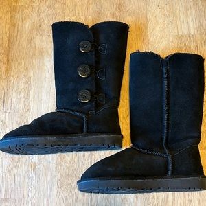 UGG Black Fleece Tall Winter Boots